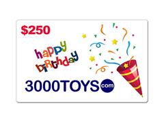 3000TOYS - EB250 - $250 Birthday E-Gift 