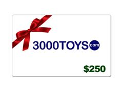 3000TOYS - EC250 - $250 Christmas E-Gift 