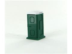 3d To Scale Porta Potty dark green and white