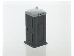 50-141-GY - 3d To Scale Porta Potty gray and white