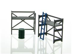 50-150-GY - 3d To Scale Scaffolding Set Gray