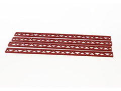 3D TO SCALE #50-155-R - Construction Girders - 4 pack steel red - approximately 24 ft long in 1/50 scale 30 ft in 1/64 42