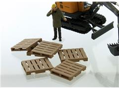 3d To Scale Freight Pallets wood tone 6 pack Wood