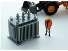 50-440-GY - 3d To Scale Electrical Transformer Large grey High Definition