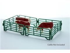 64-318-GR - 3d To Scale Corral Panels 12 ft Green set of