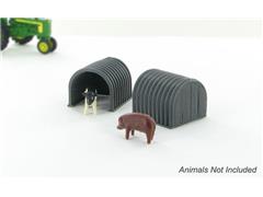 64-330-GY - 3d To Scale Hog _ Calf Shelter grey 2 pack