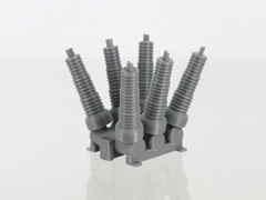 3D TO SCALE #64-446-GY - High-Voltage Substation Circuit Breaker - grey PLA