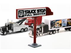 64-600-R - 3d To Scale 71 Truck Stop Sign Dual sided 3D