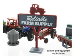 64-622-R - 3d To Scale Reliable Farm Supply Sign Dual sided 3D