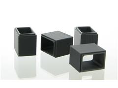 3d To Scale Concrete Box Culvert grey 4 pack
