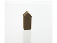 87-142-WD - 3d To Scale Outhouse Rustic wood tone