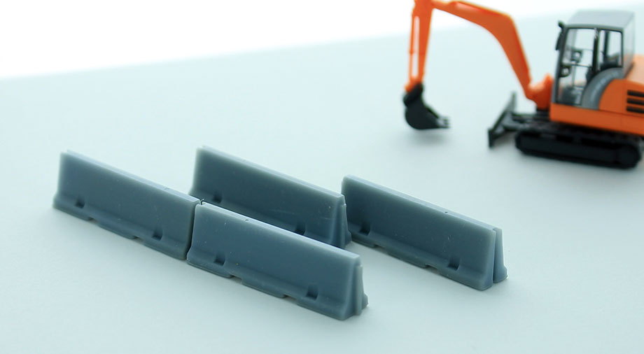Pack De 20 Separadores Viales HO 1/87 – Barreras De Plástico Para Dioramas