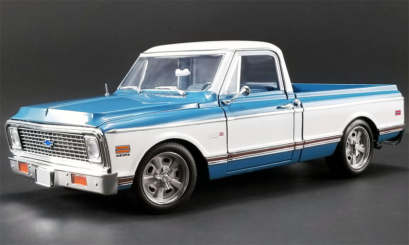 Cars Acme A1807209 1971 Chevrolet C 10 Custom Pickup In Two