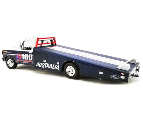 Miniature ACME 1/64 - Ford F-350 Ramp Truck & #15 1967 Trans Am Cougar Parnelli - Occasion