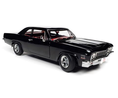 1966 Chevrolet Biscayne 2-Door Coupe in Tuxedo Black - 1259