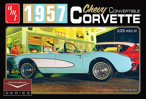 1015 - AMT Car Culture 1957 Chevy Corvette Convertible