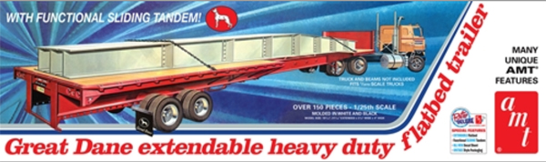 1111 - AMT Great Dane Extendable Flatbed Trailer