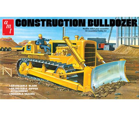 Model Kits - AMT - 1086 - Construction Bulldozer Plastic Model Kit Paint  and Glue required </i> The Construction Bulldozer is a dream for  detail-oriented modelers. Featuring over 80 parts just in