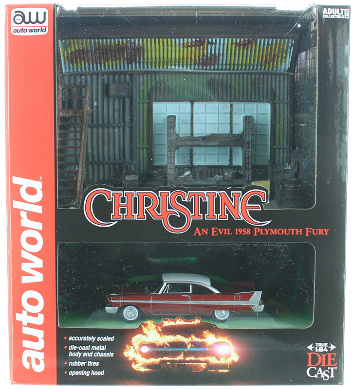 Auto World Scenic Display Christine 1958 Plymouth Fury & Darnell's Garage