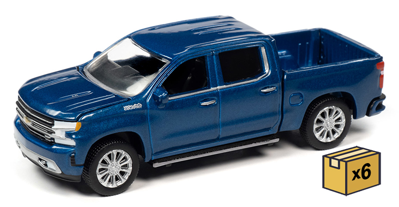 Auto World Chevy Silverado High Country 2019 Blue AWSP037 A 1/64 