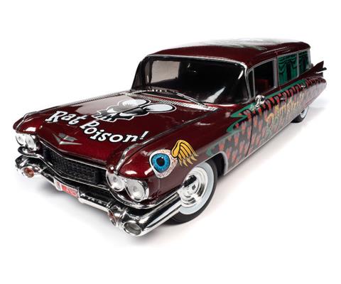 自動車 Rat Fink 1959 Cadillac Eldorado Hearse Rat Fink - 1959 Cadillac Eldorado Hearse in Black Red and