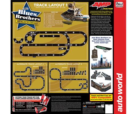 Blues Brothers - 106 Miles to Chicago Slot Car Set - SRS359