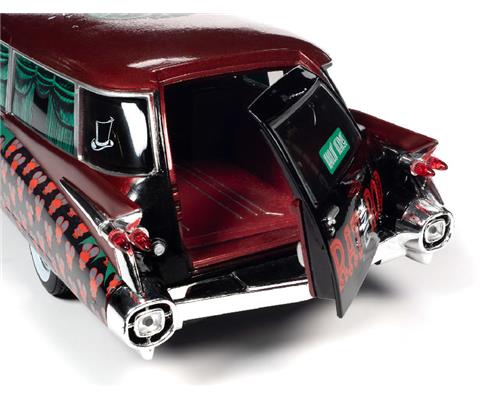 1:18 1959 Cadillac Eldorado Hearse Apple Red, Rat Fink by