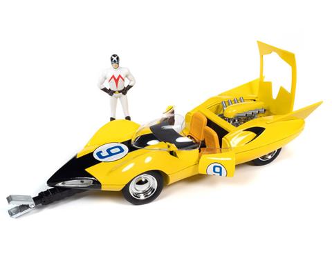 Speed Racer Shooting Star in Yellow with #9 on Door with Racer X