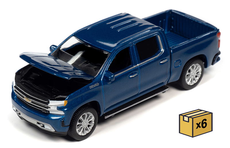 Details about   AUTOWORLD 2019 CHEVY SILVERADO PICK UP TRUCK 1/64 DIECAST BLUE AWSP037 A 