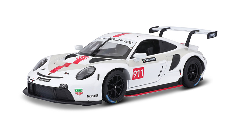 Cars - BBURAGO - 28013WT - Porche 911 RSR GT in White Features: o