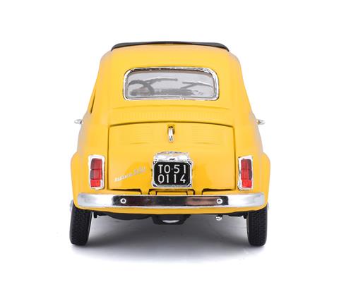 FABBRI FIAT 500F（1965）　ミニカー 1/24 Fiat 500F 1965 Painted Self Assemble Yellow Model Kit