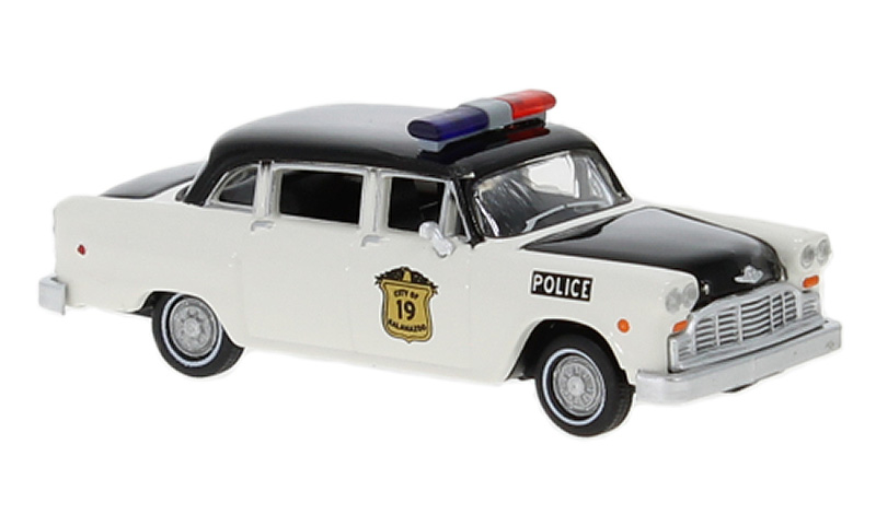 58941 - Brekina Kalamazoo Police 1974 Checker Cab Police Car