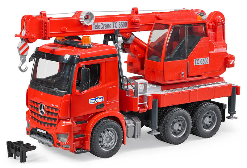 bruder mb arocs snow plow truck