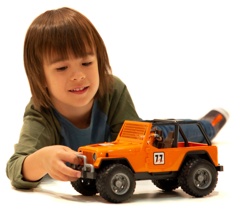 Bruder #02542 Jeep Cross Country Racer Orange with Driver New Factory Seale 