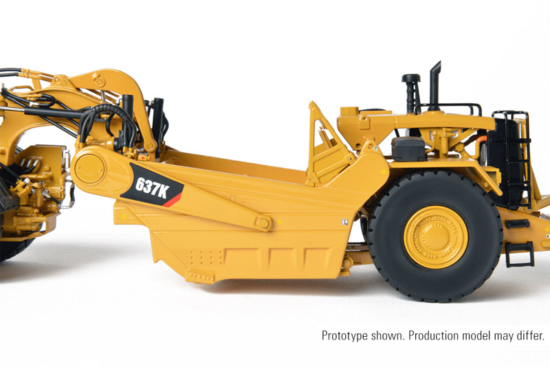 CCM Cat 637K Wheel Tractor Scraper Precision Diecast