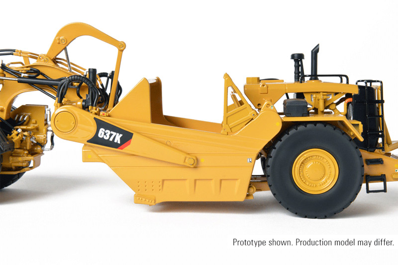 CCM Cat 637K Wheel Tractor Scraper Precision Diecast