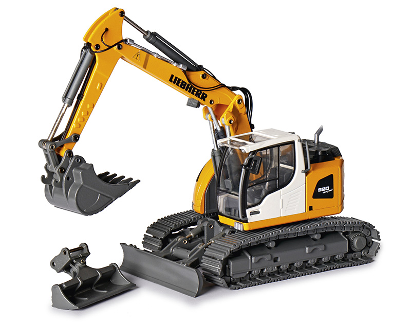 Conrad Liebherr R 920 Compakt bachi Escavatore con braccio regolazione "BLACK EDITION" 