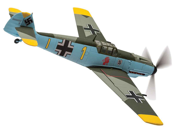 AA28004 - Corgi Messerschmitt Bf 109E 4 Yellow 1 9_JG