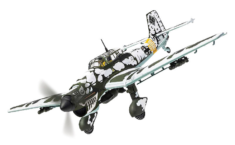 Junkers Ju-87B-2 Stuka "Ghost Bones", T6+GL "Bones nose art", 3./StG.2 "Immelmann", Battle of Moscow, December 1941 (1:72)