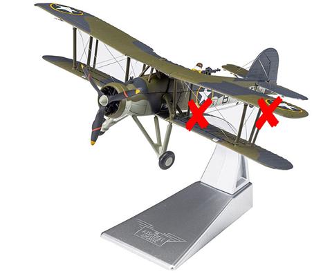 Corgi Fairey Swordfish Mk.I Bomber Diecast Model - 1/72 Scale British Royal Air Force Aircraft