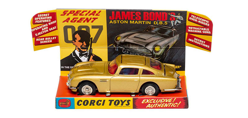 Corgi Spielzeug Druckguss James Bond 007 Aston Martin DB5 'Goldfinger' Gold 261/