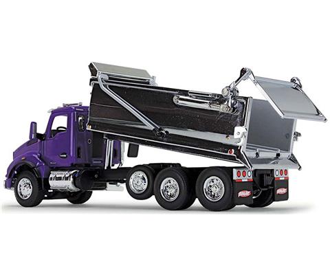 Kenworth T880 Rogue Dump Truck in Purple and Chrome - 60-1414