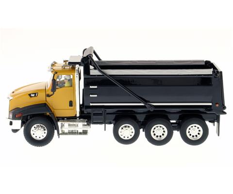 1/50 DM Caterpillar Cat CT660 Dump Truck Yellow and Black