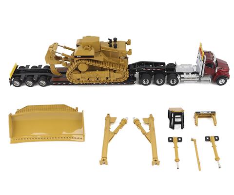 Kenworth T880 Cab Tandem and Trail King TK120 Lowboy with