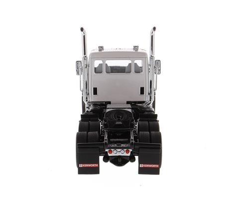 Kenworth T880 SBFA Day Cab Pusher-Axle Tandem Tractor in Metallic