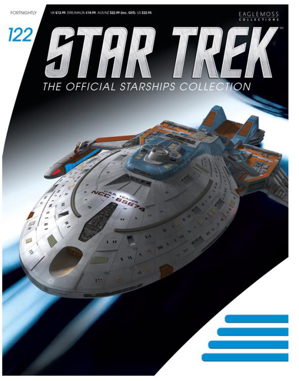 Star Trek Eaglemoss USS Yeager Shp Starship & magazine #122 
