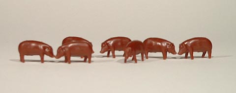 1/64 ERTL farm country Toy Qté de 25 adultes Duroc Brown cochons porcs new in package 
