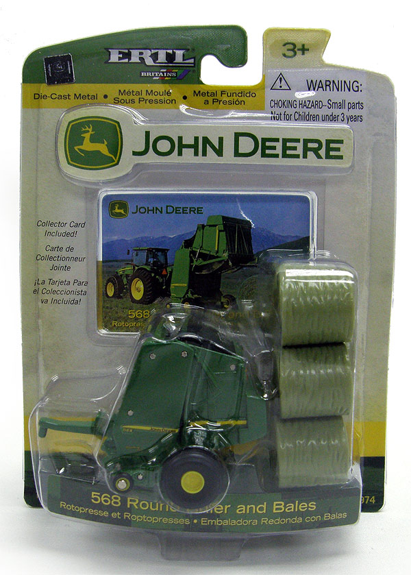 john deere round baler toy
