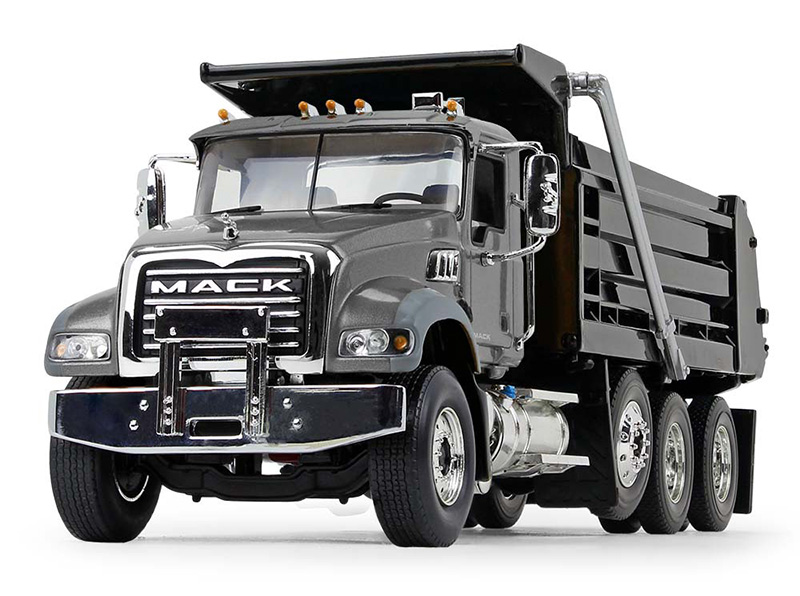 Mack Granite MP With End Dump Trailer White 1-34 Diecast Model by First Gear for sale online