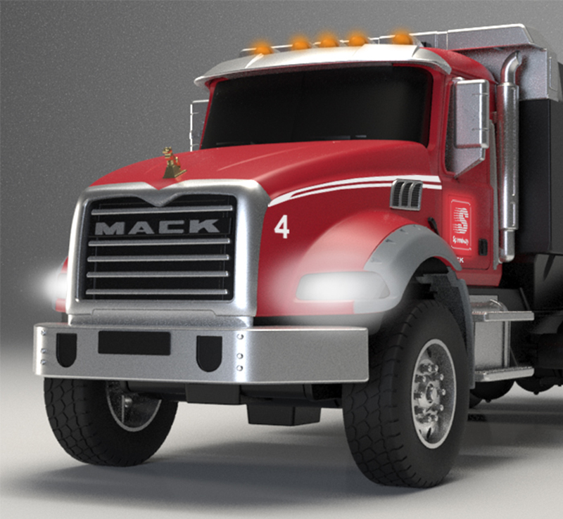 mbvisualsretaildesign: Mack Dump Truck Toy